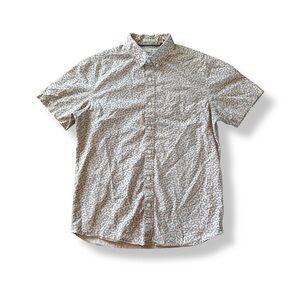 [Hawker Rye] Pink and Black Floral Short Sleeve Button Shirt